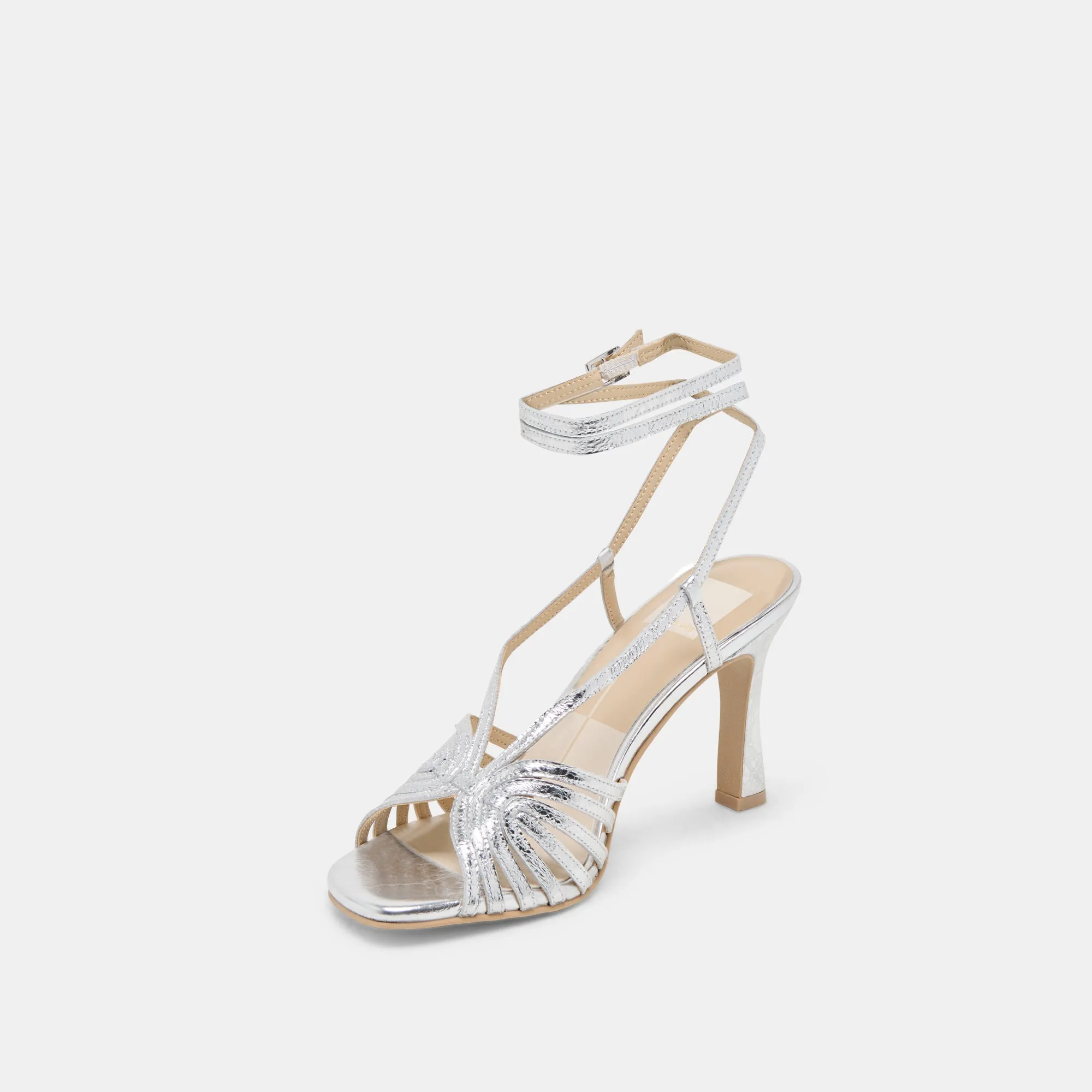 NIVANA HEELS SILVER DISTRESSED LEATHER Dolce Vita