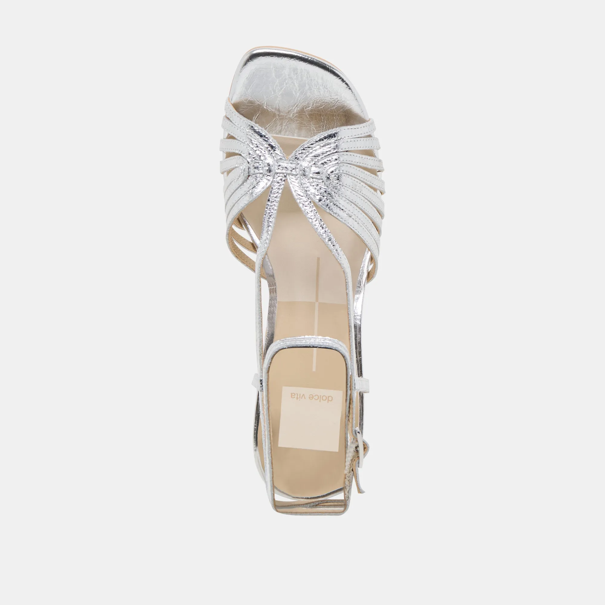 NIVANA HEELS SILVER DISTRESSED LEATHER Dolce Vita