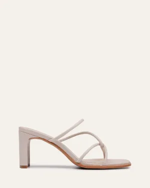 NOVI MID HEEL SANDALS BONE LEATHER Jo Mercer