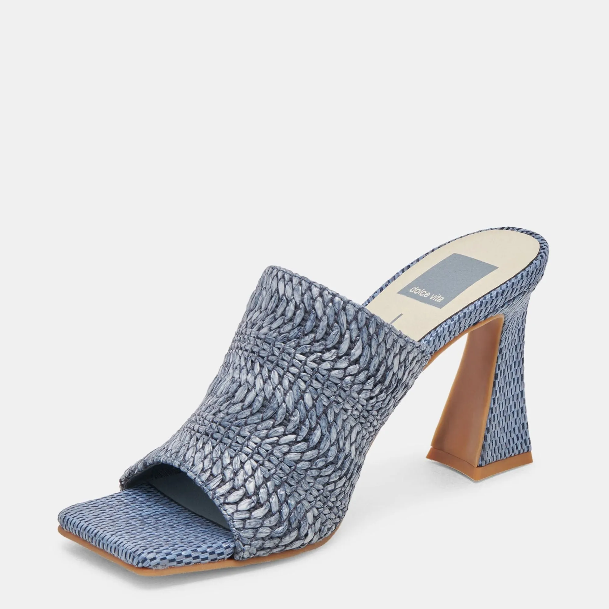 Novis Heels Blue Woven