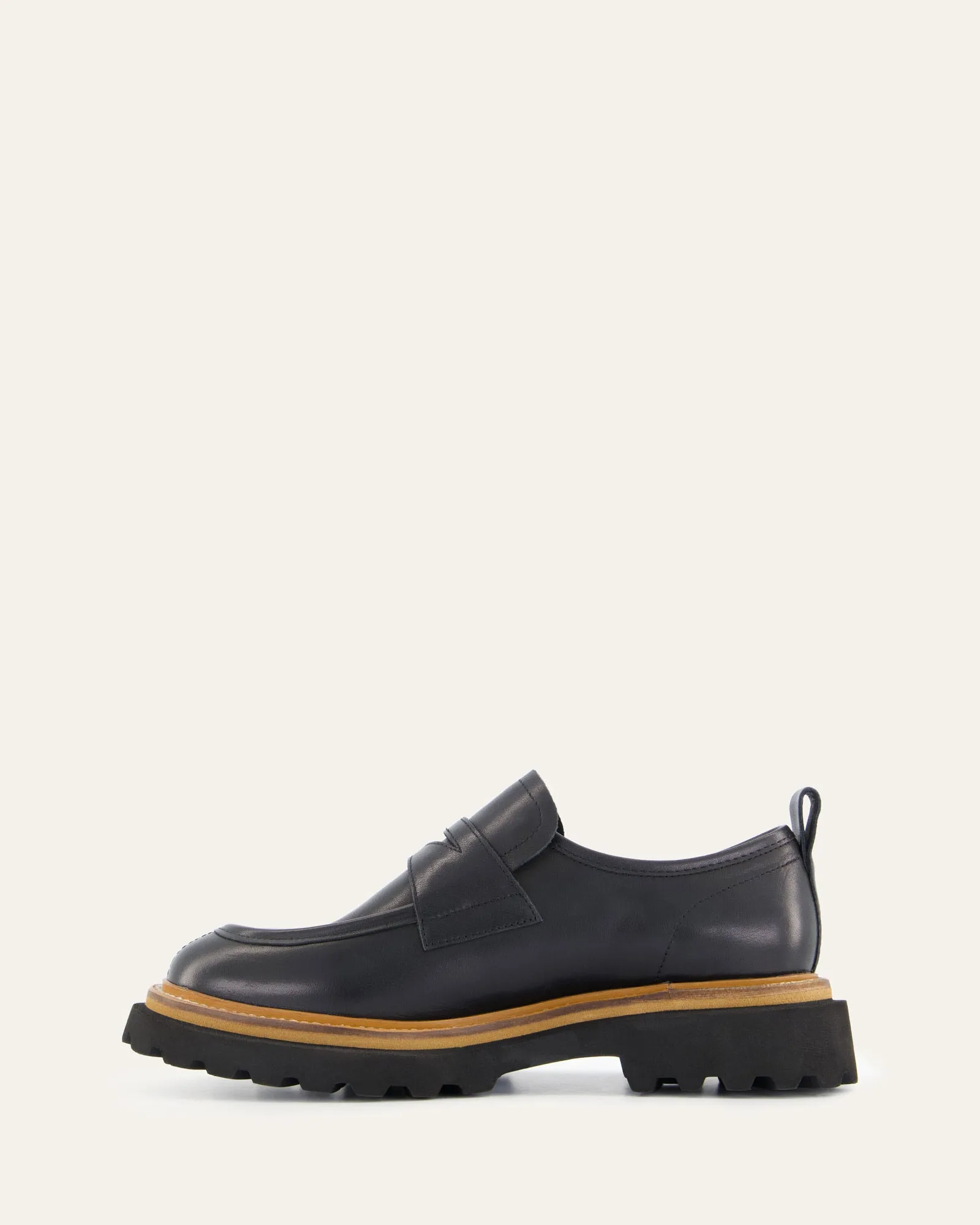 OBI LOAFERS BLACK LEATHER Jo Mercer