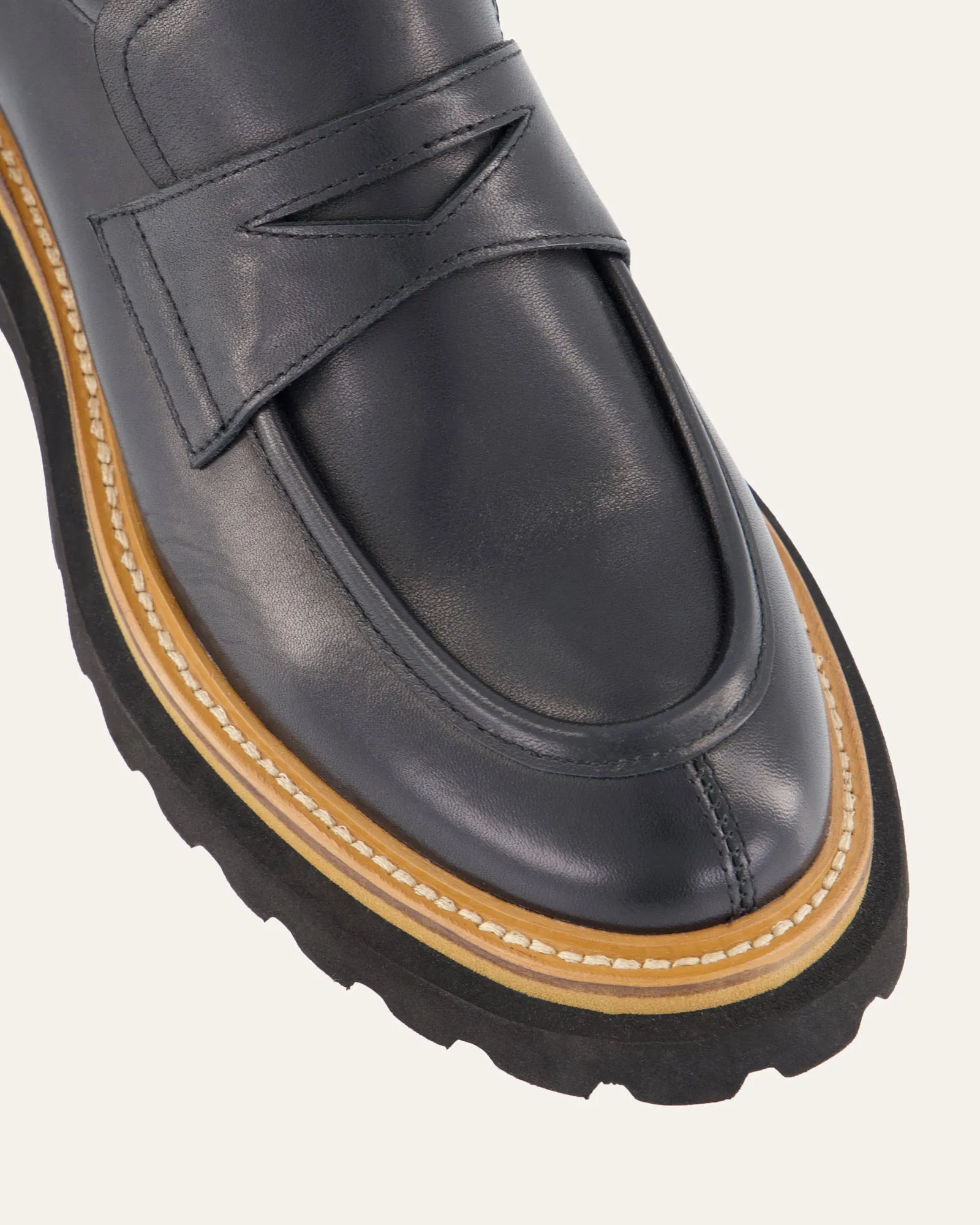 OBI LOAFERS BLACK LEATHER Jo Mercer