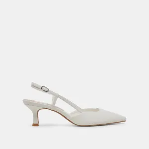 ODELA HEELS WHITE LEATHER Dolce Vita