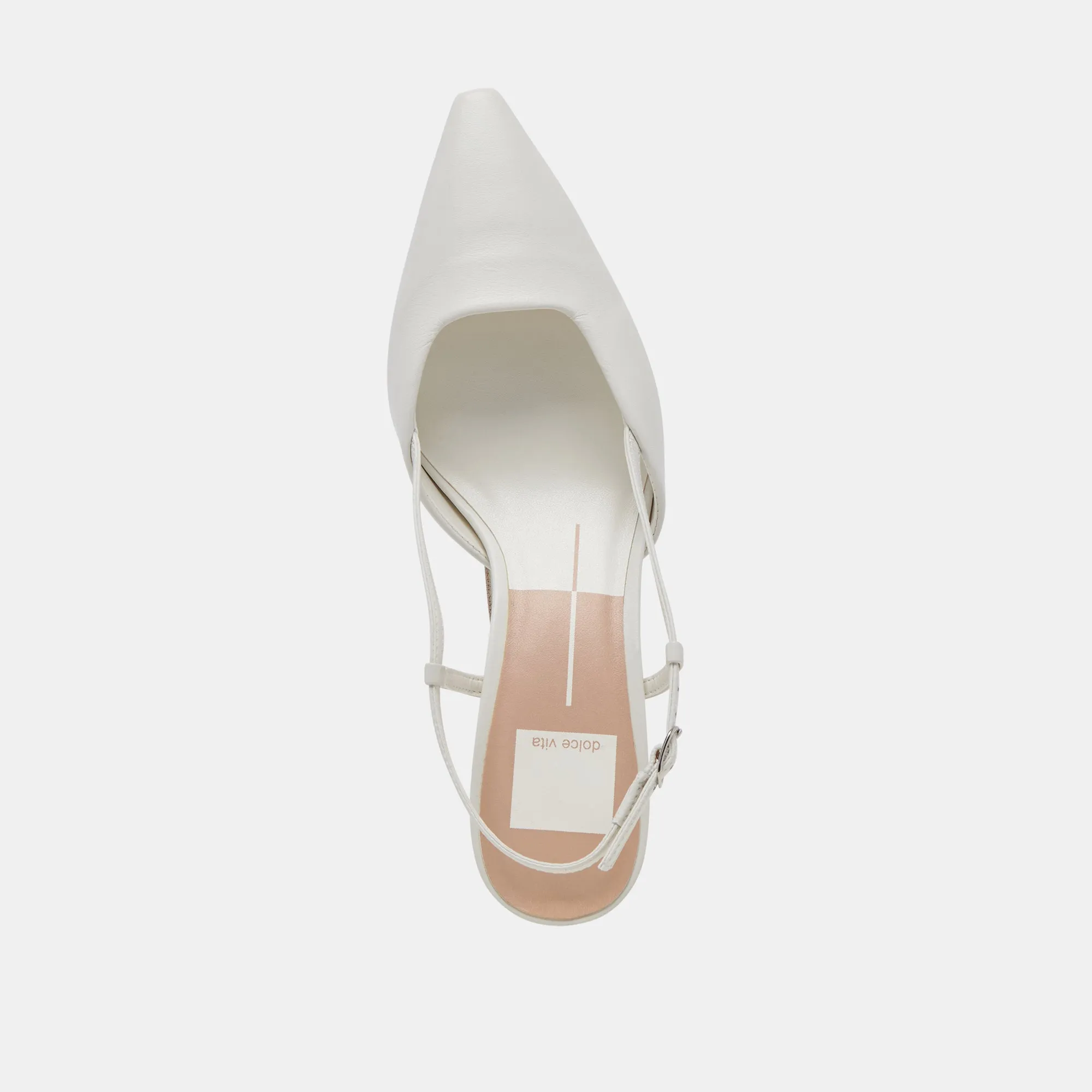 ODELA HEELS WHITE LEATHER Dolce Vita