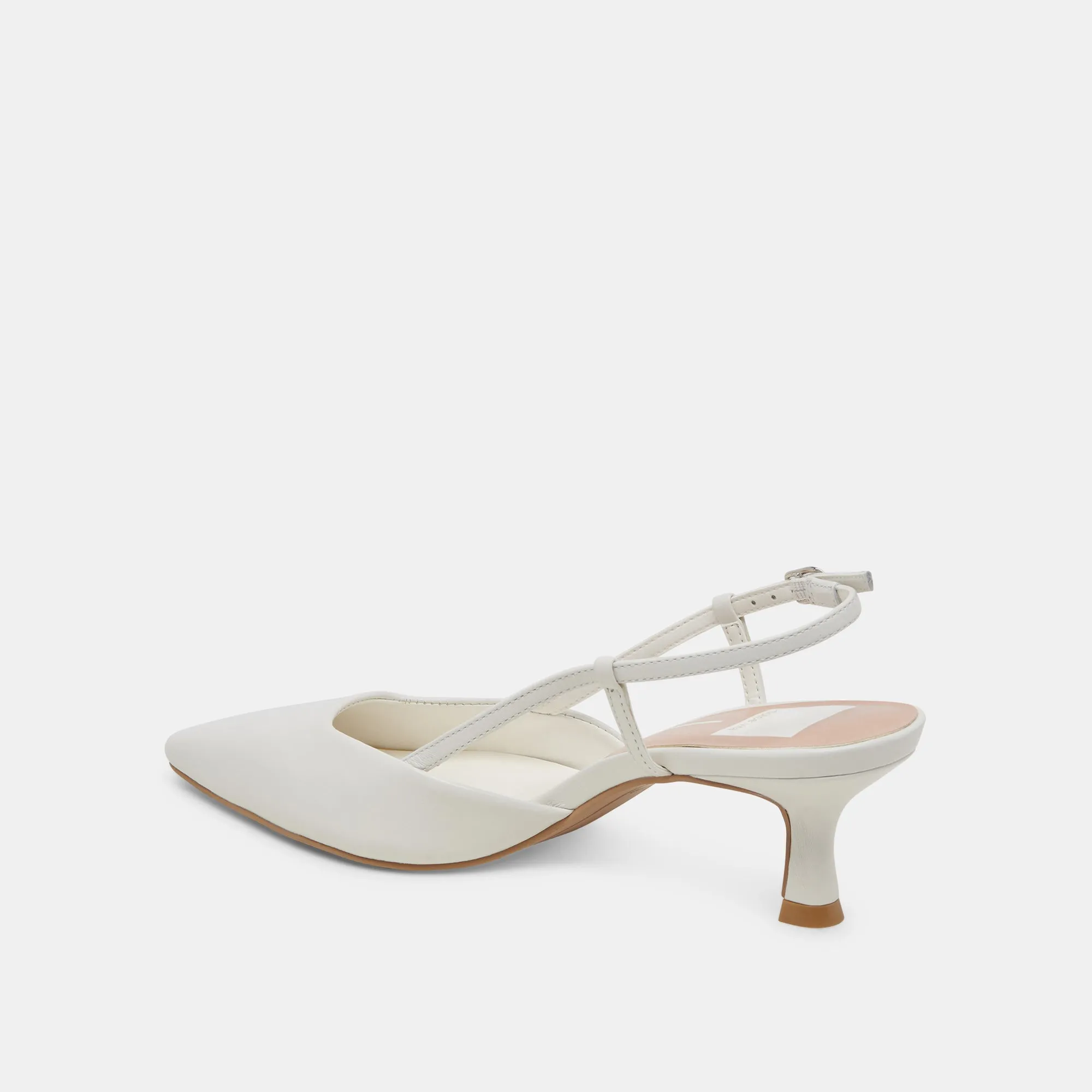 ODELA HEELS WHITE LEATHER Dolce Vita