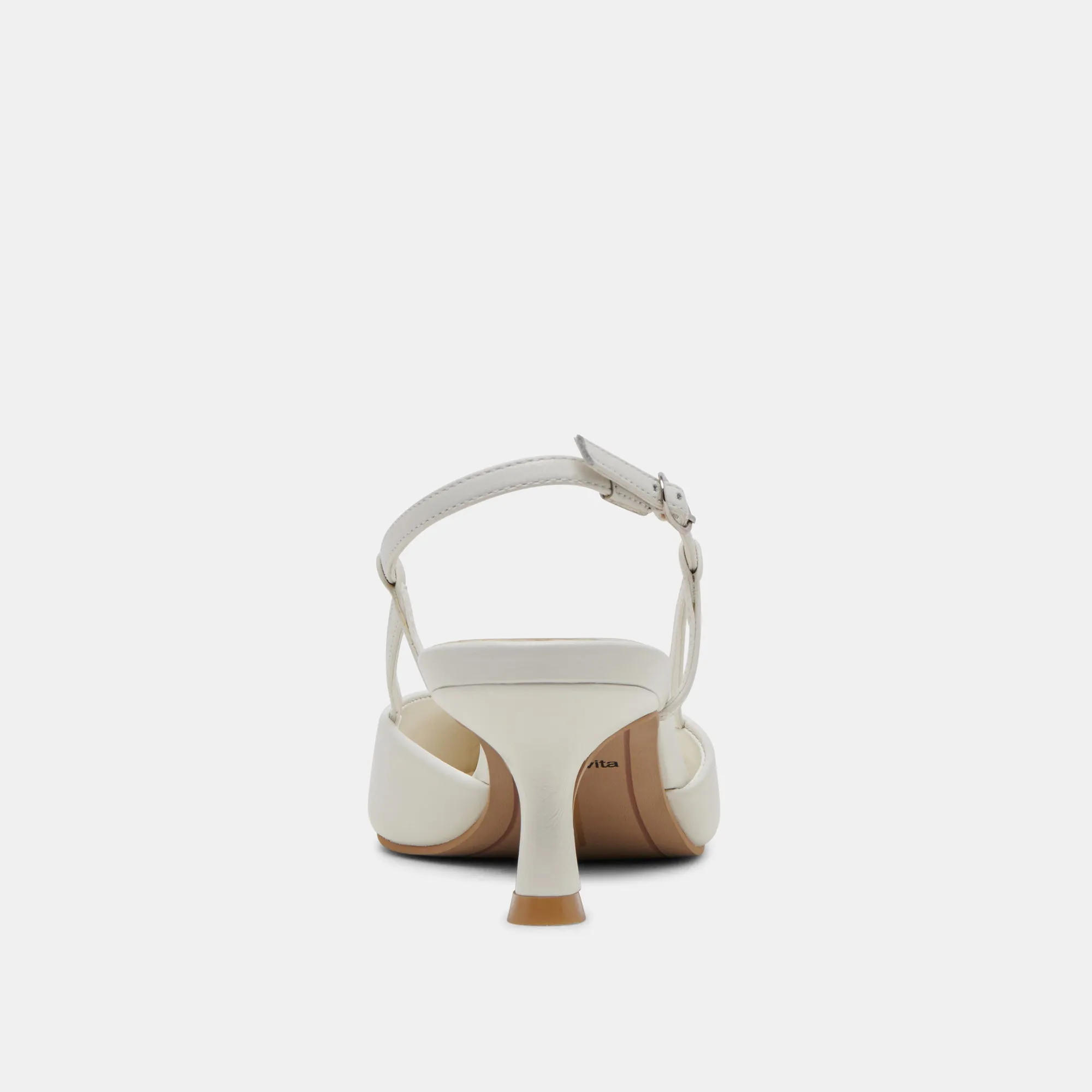 ODELA HEELS WHITE LEATHER Dolce Vita