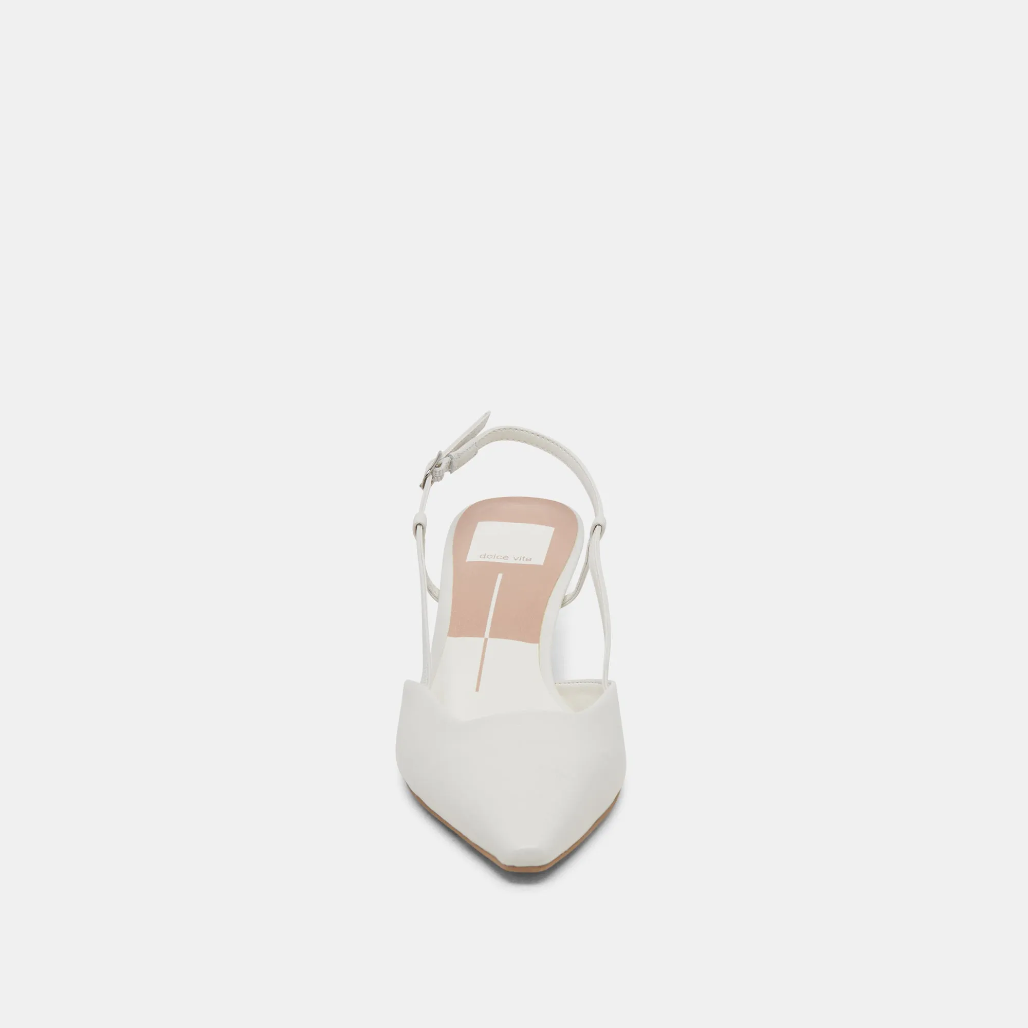 ODELA HEELS WHITE LEATHER Dolce Vita