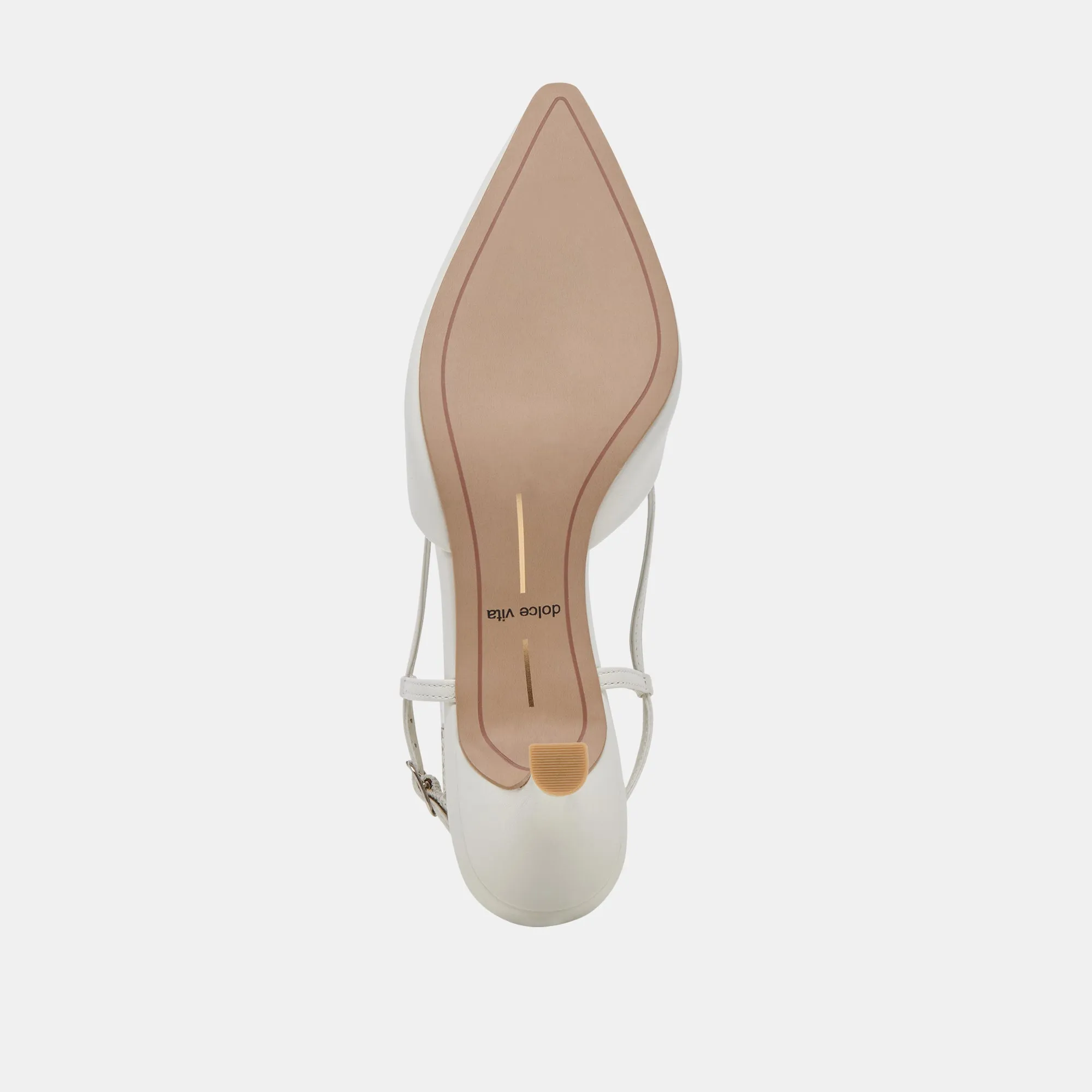 ODELA HEELS WHITE LEATHER Dolce Vita