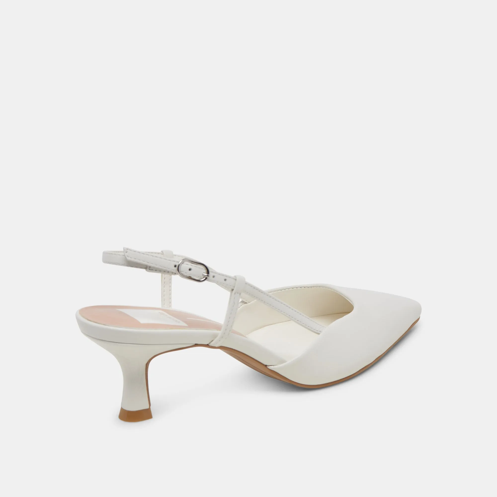 ODELA HEELS WHITE LEATHER Dolce Vita