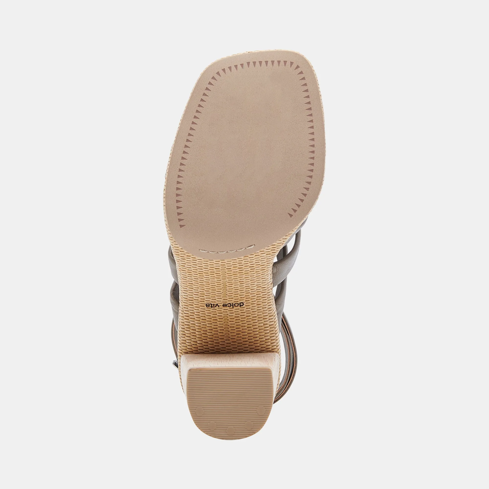 OLEMA HEELS DARK OLIVE LEATHER Dolce Vita