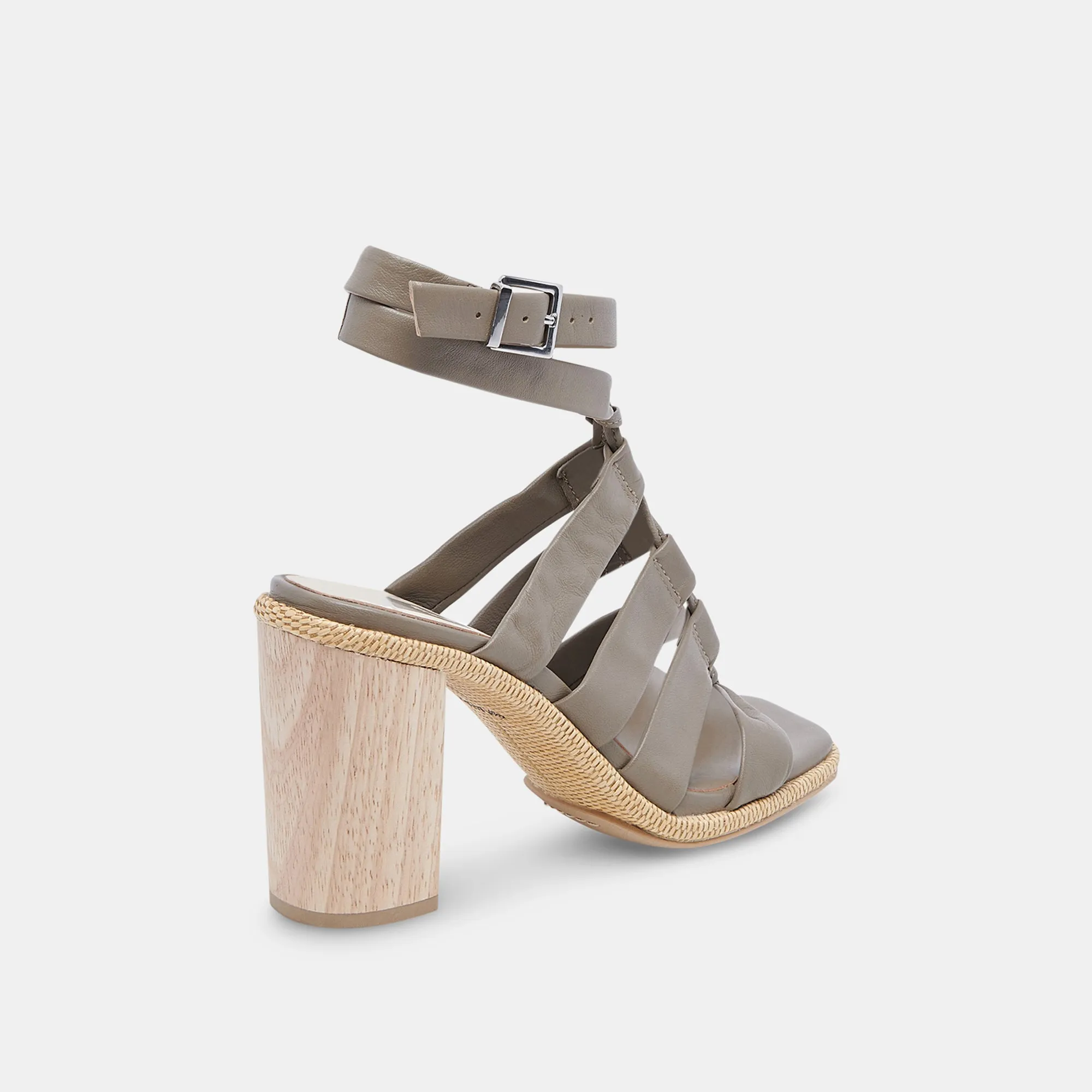 OLEMA HEELS DARK OLIVE LEATHER Dolce Vita