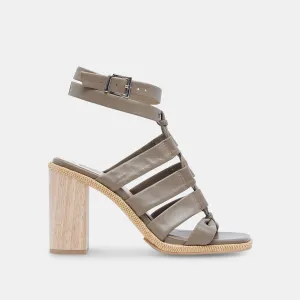 OLEMA HEELS DARK OLIVE LEATHER Dolce Vita