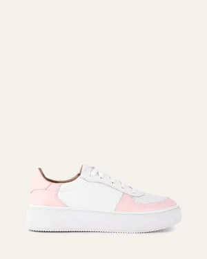 OTTO SNEAKERS WHITE SOFT PINK LEATHER Jo Mercer