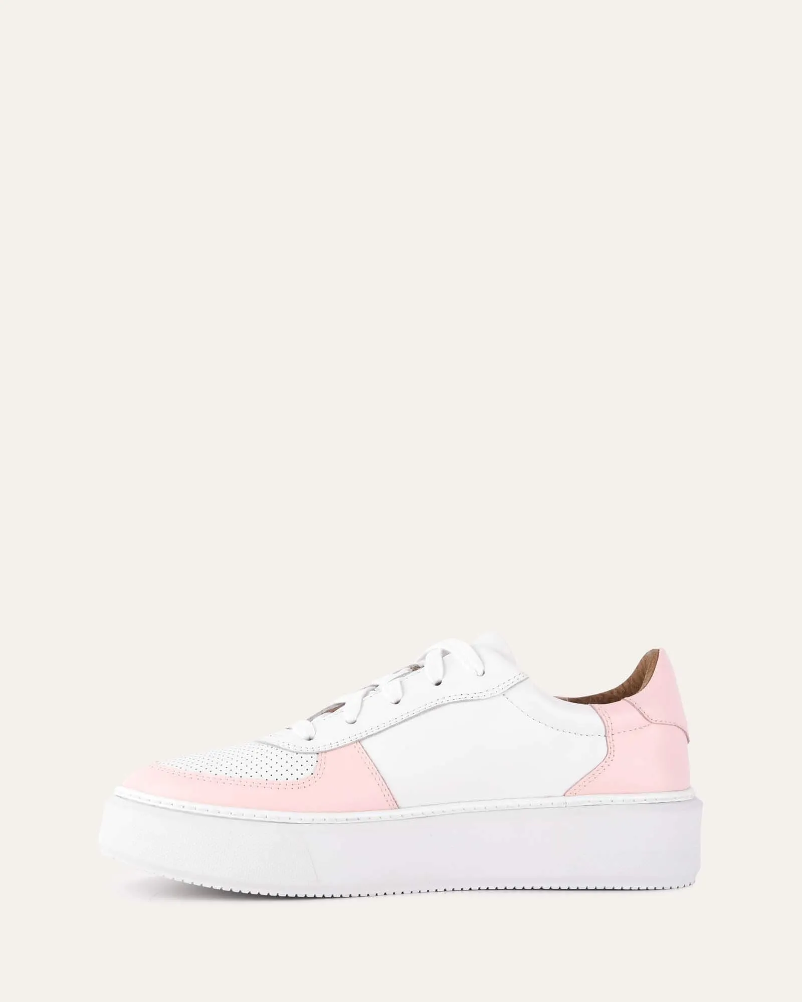 OTTO SNEAKERS WHITE SOFT PINK LEATHER Jo Mercer