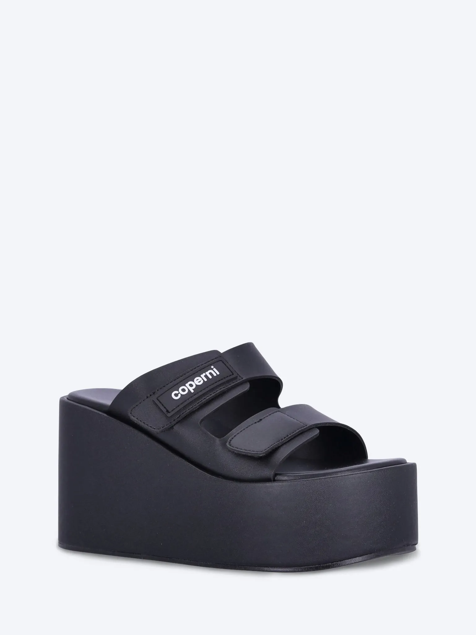 Patch wedge sandals