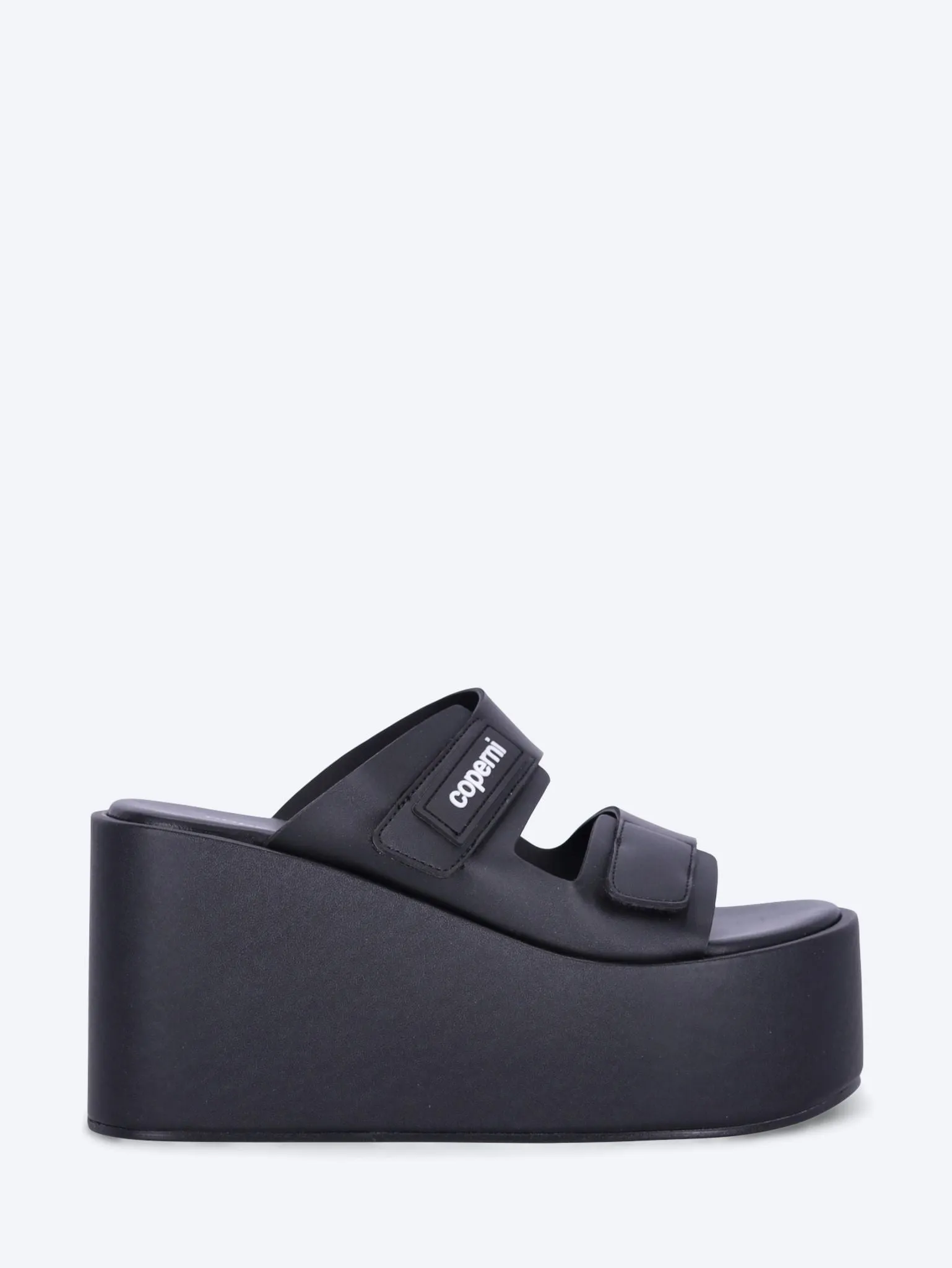 Patch wedge sandals