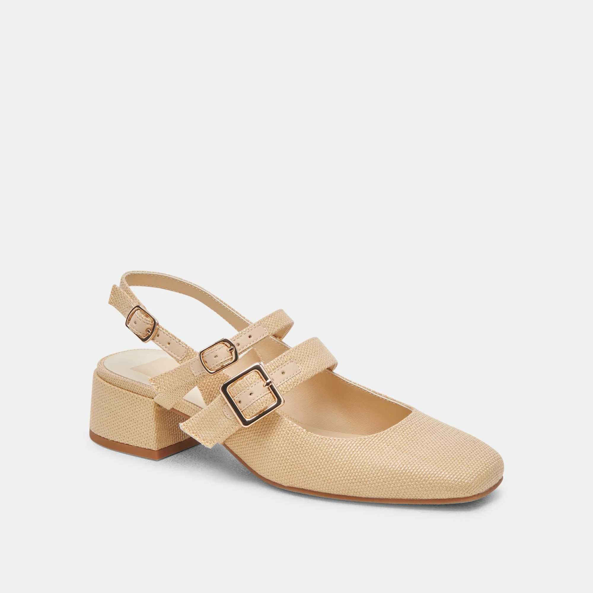 PATZY HEELS NATURAL RAFFIA Dolce Vita
