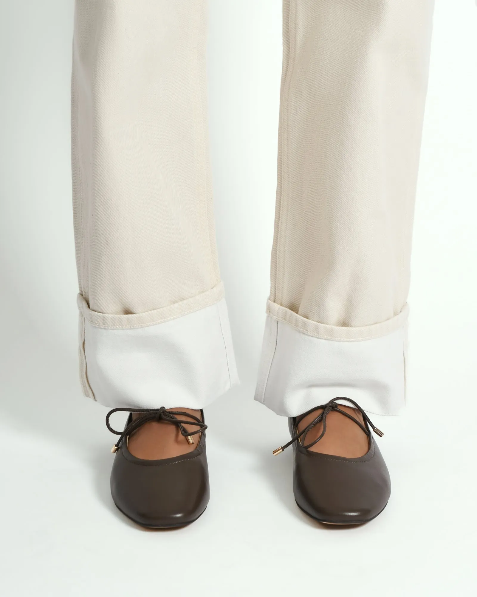 PETAL CASUAL FLATS DARK RYE LEATHER Jo Mercer