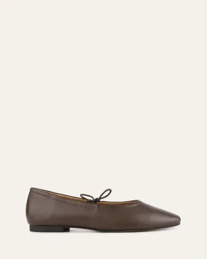 PETAL CASUAL FLATS DARK RYE LEATHER Jo Mercer