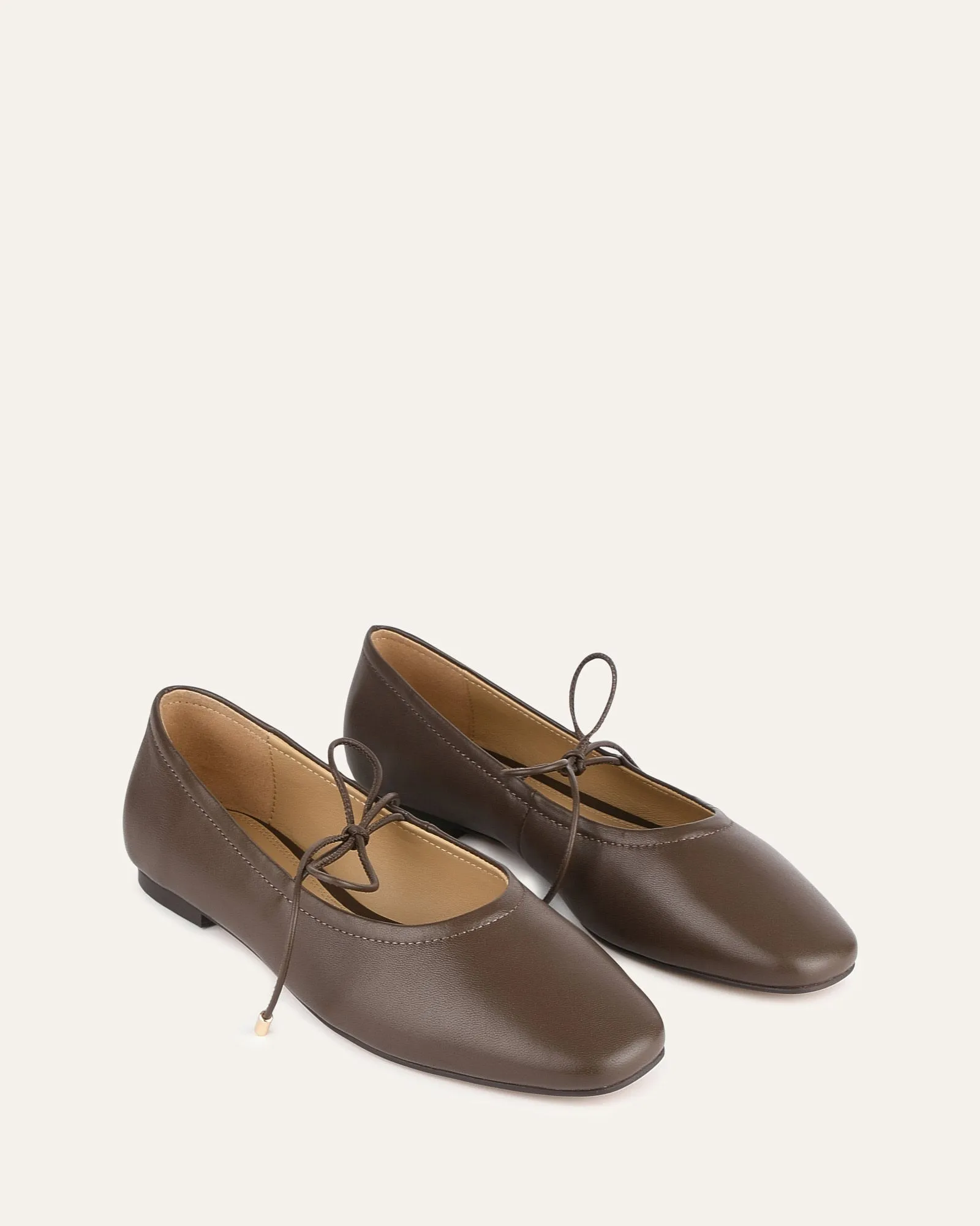 PETAL CASUAL FLATS DARK RYE LEATHER Jo Mercer