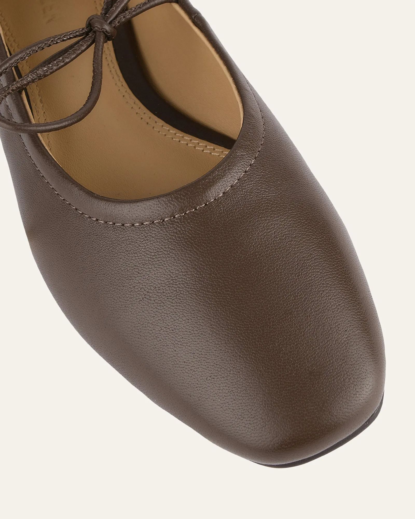 PETAL CASUAL FLATS DARK RYE LEATHER Jo Mercer