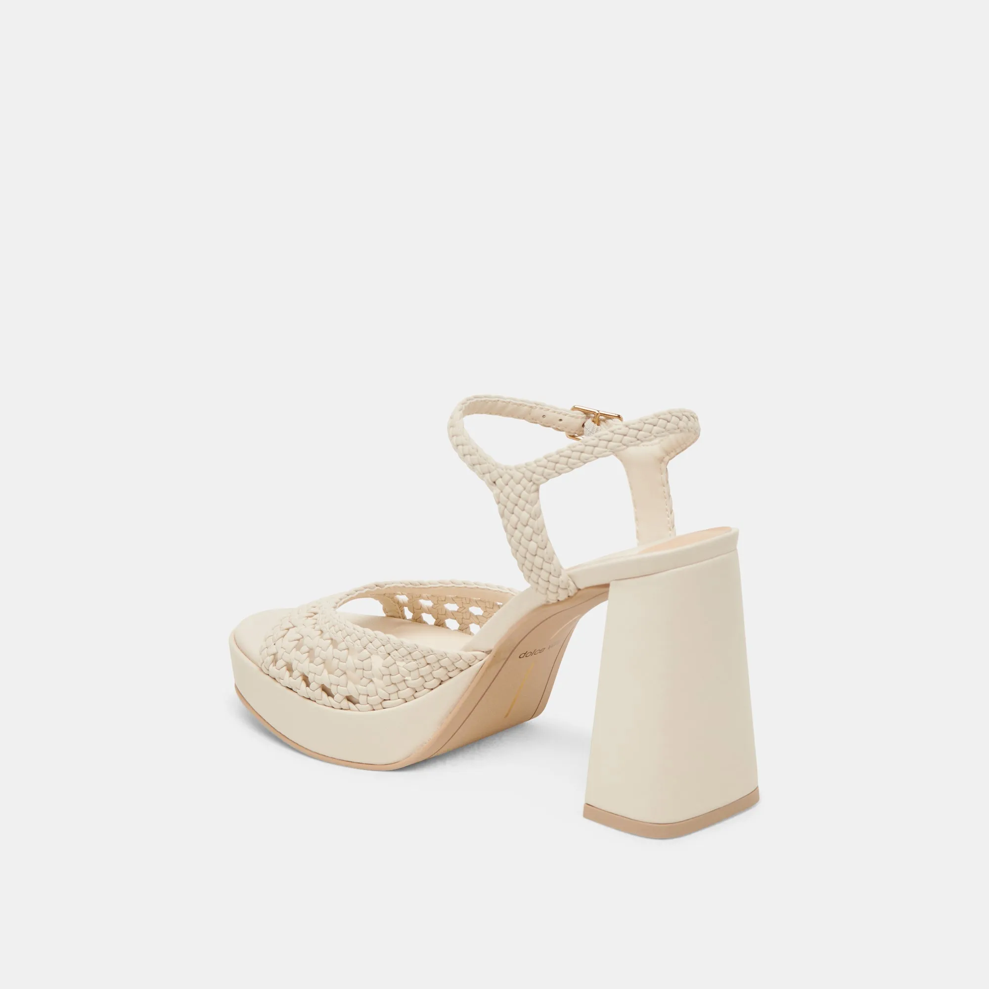 PEYTEN WIDE HEELS CREME WOVEN STELLA Dolce Vita