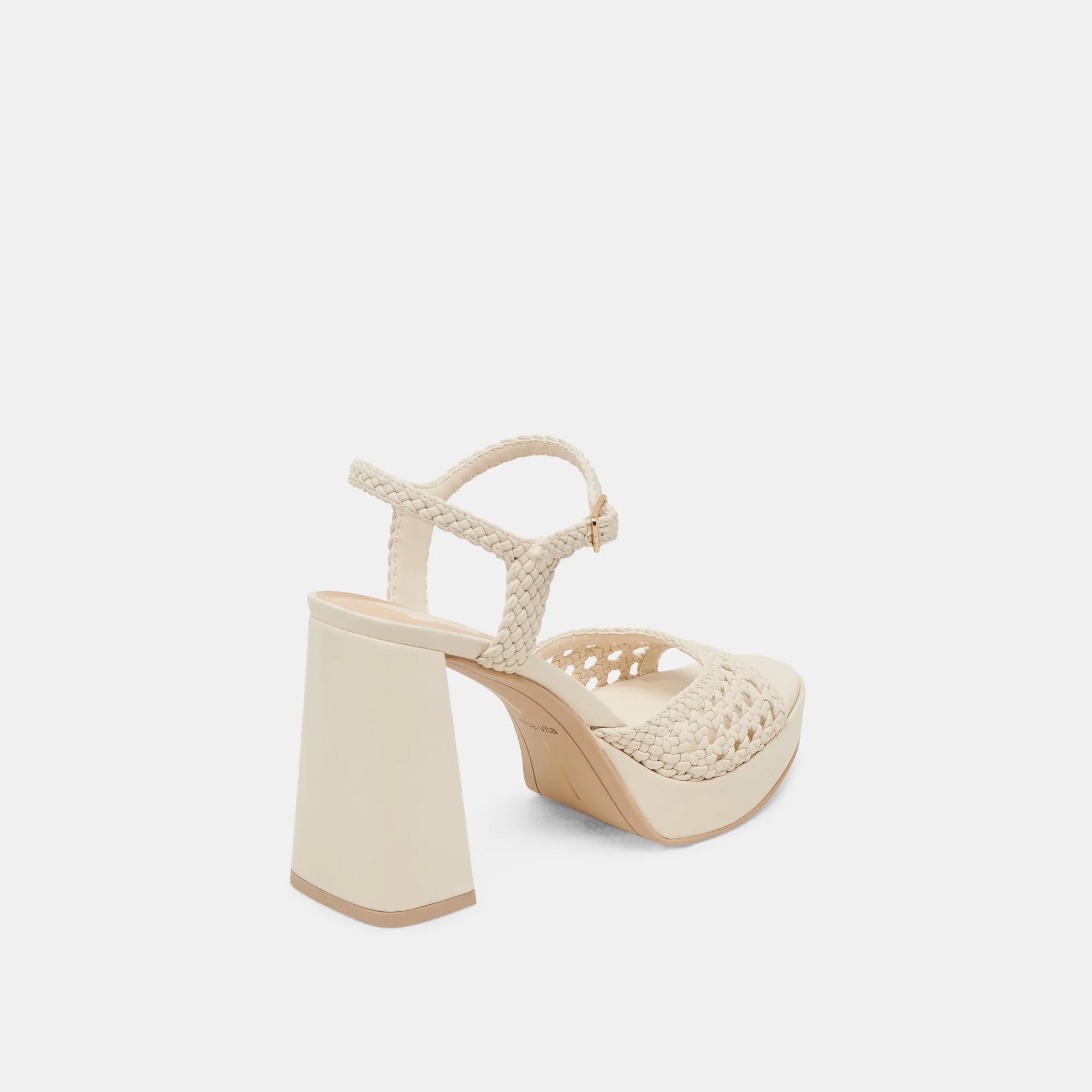 PEYTEN WIDE HEELS CREME WOVEN STELLA Dolce Vita