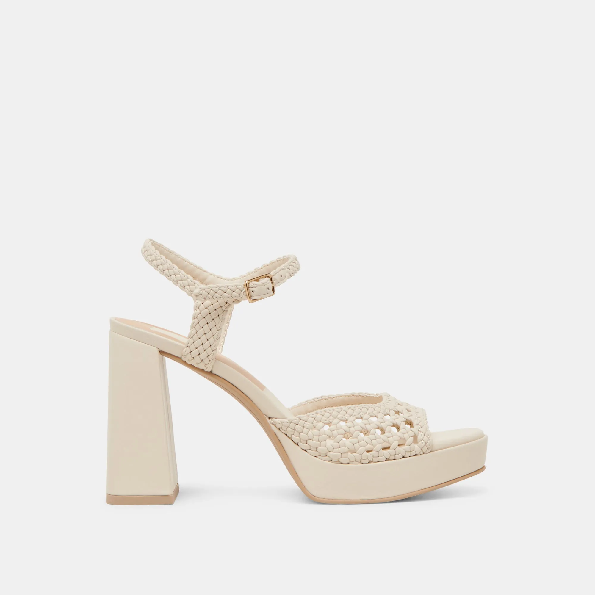 PEYTEN WIDE HEELS CREME WOVEN STELLA Dolce Vita