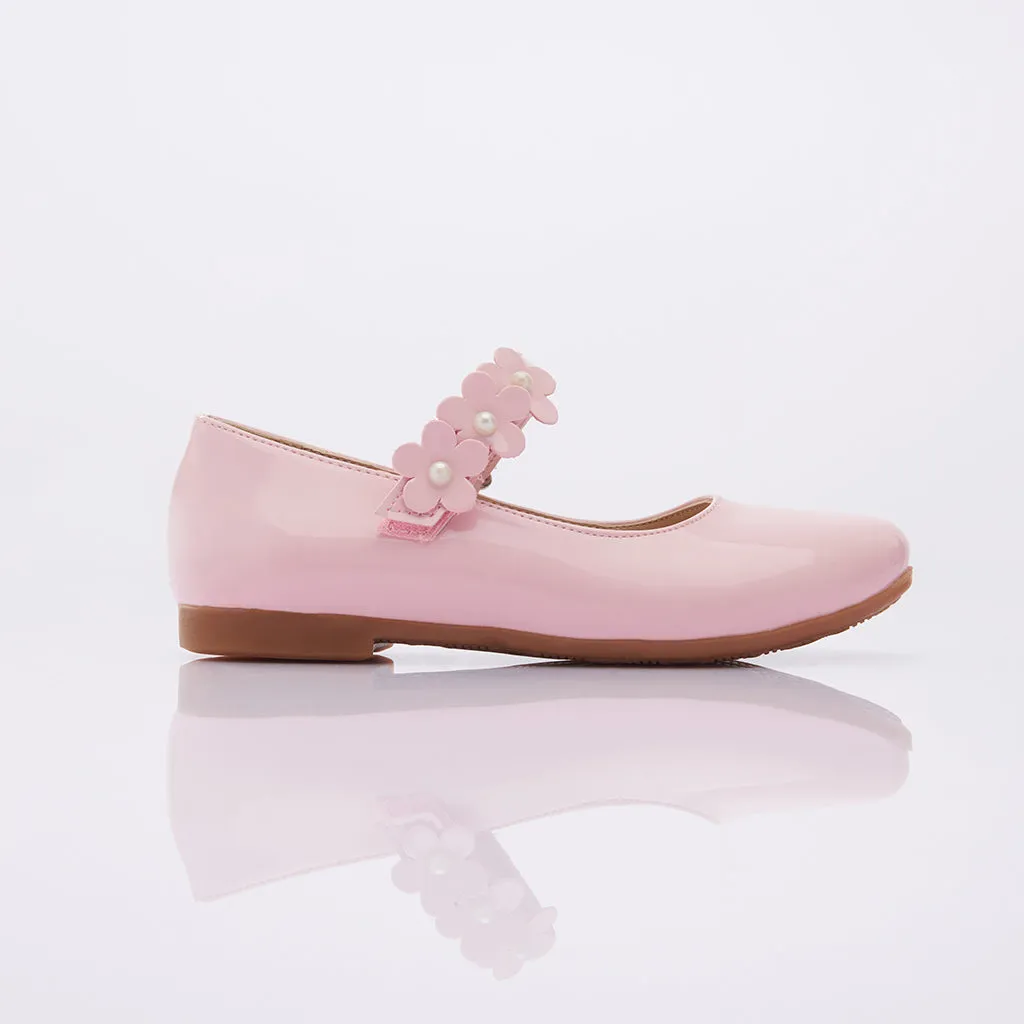 Pink Bubblegum Flower Flats