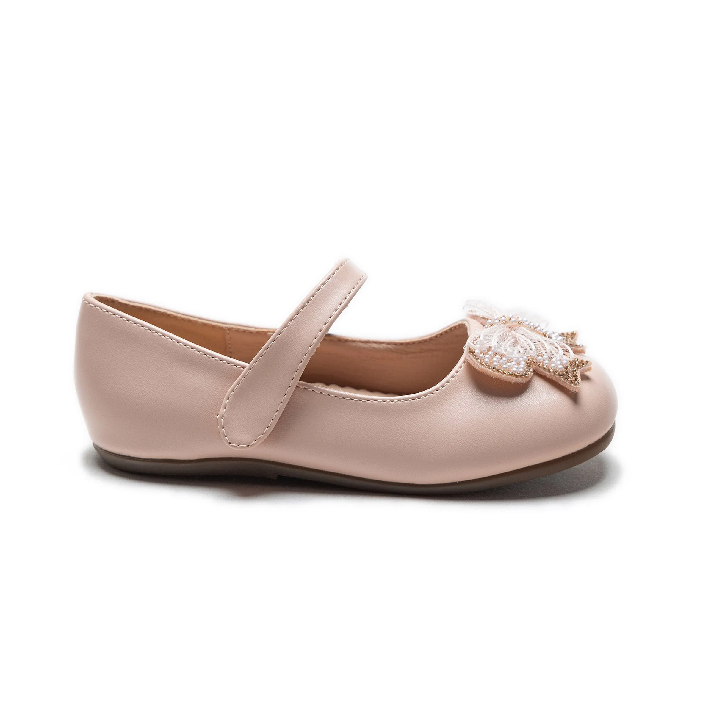 Pink Charlotte Ribbon Flats