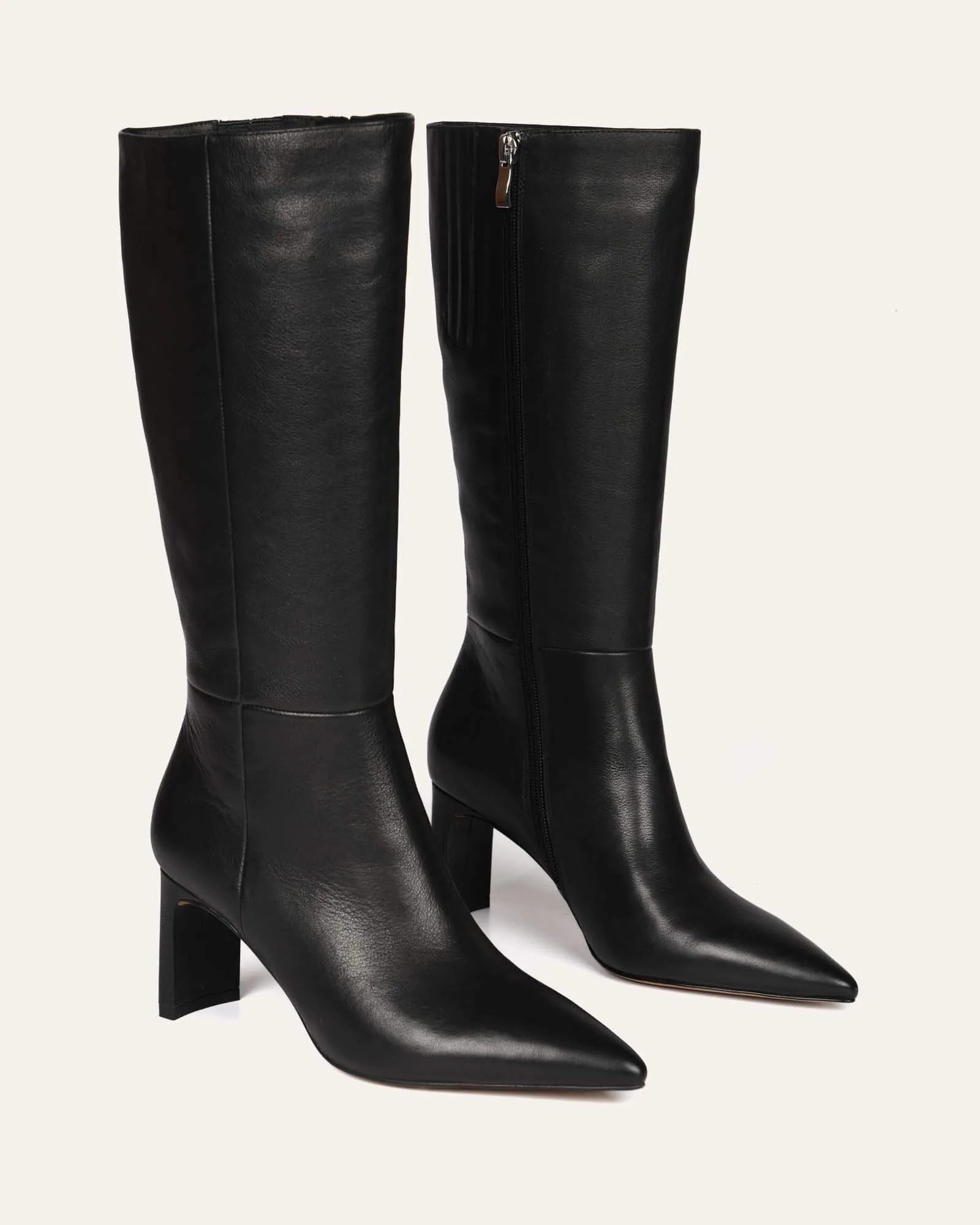 PIXIE CALF BOOTS BLACK LEATHER Jo Mercer
