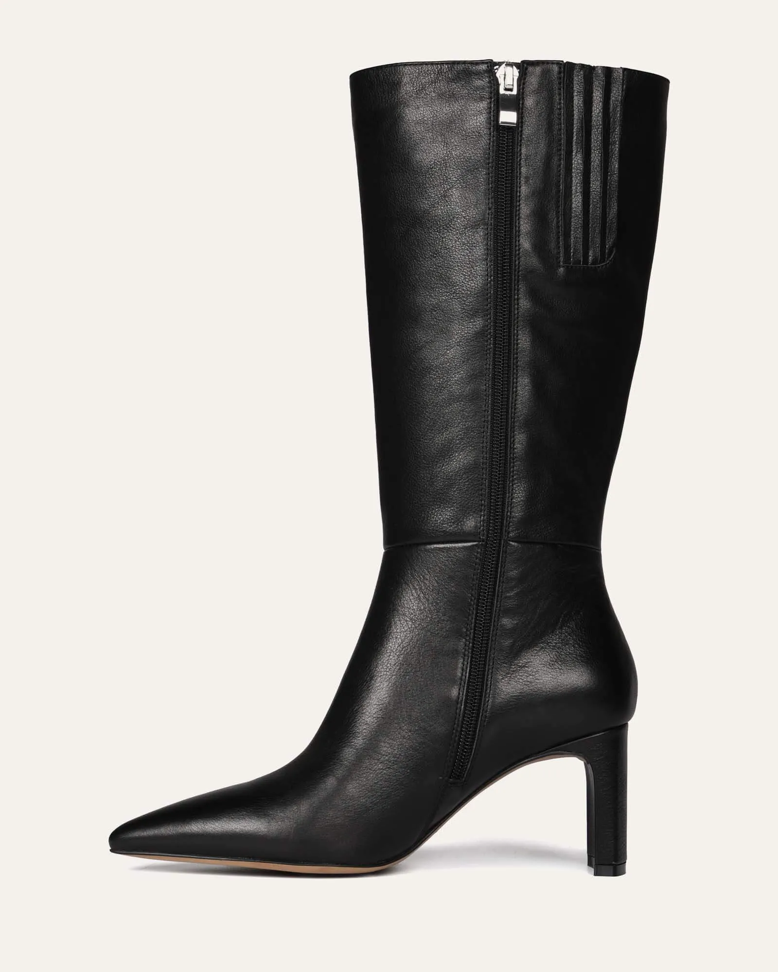 PIXIE CALF BOOTS BLACK LEATHER Jo Mercer