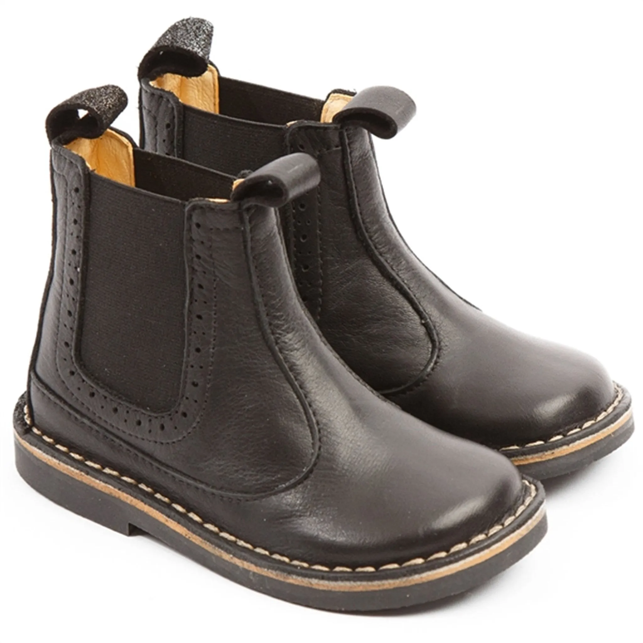Pom Pom Boot Chelsea Black