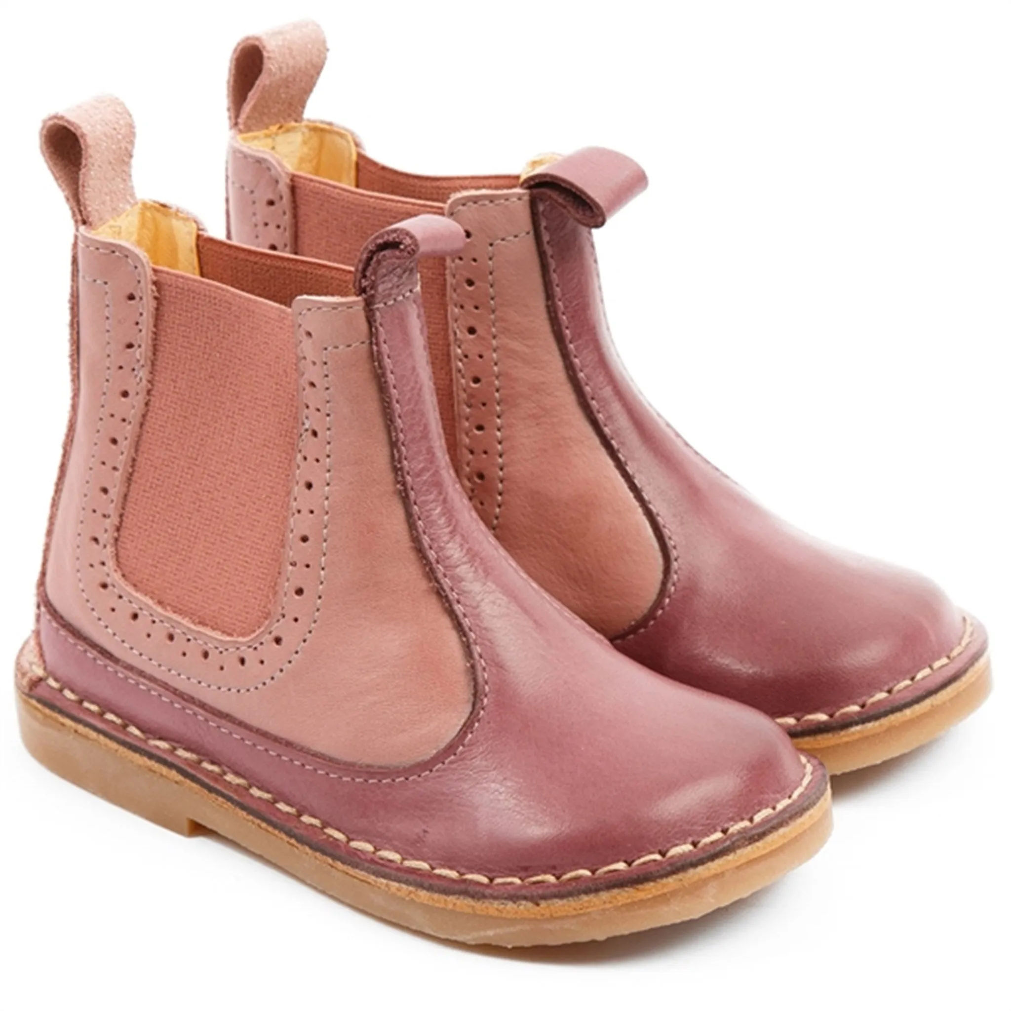Pom Pom Boot Chelsea Dark Rose