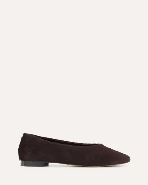 POSIE CASUAL FLATS MERLOT LEATHER Jo Mercer