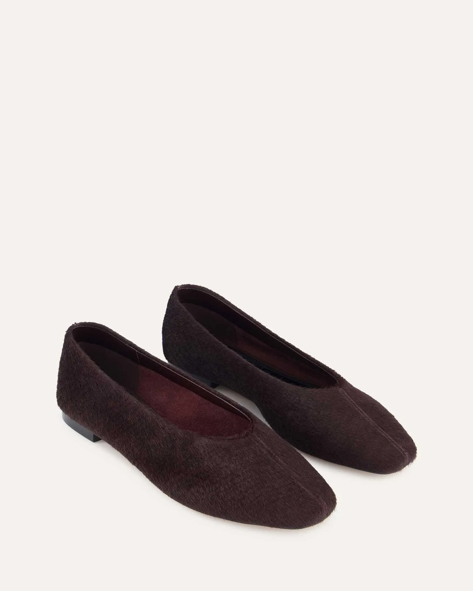 POSIE CASUAL FLATS MERLOT LEATHER Jo Mercer