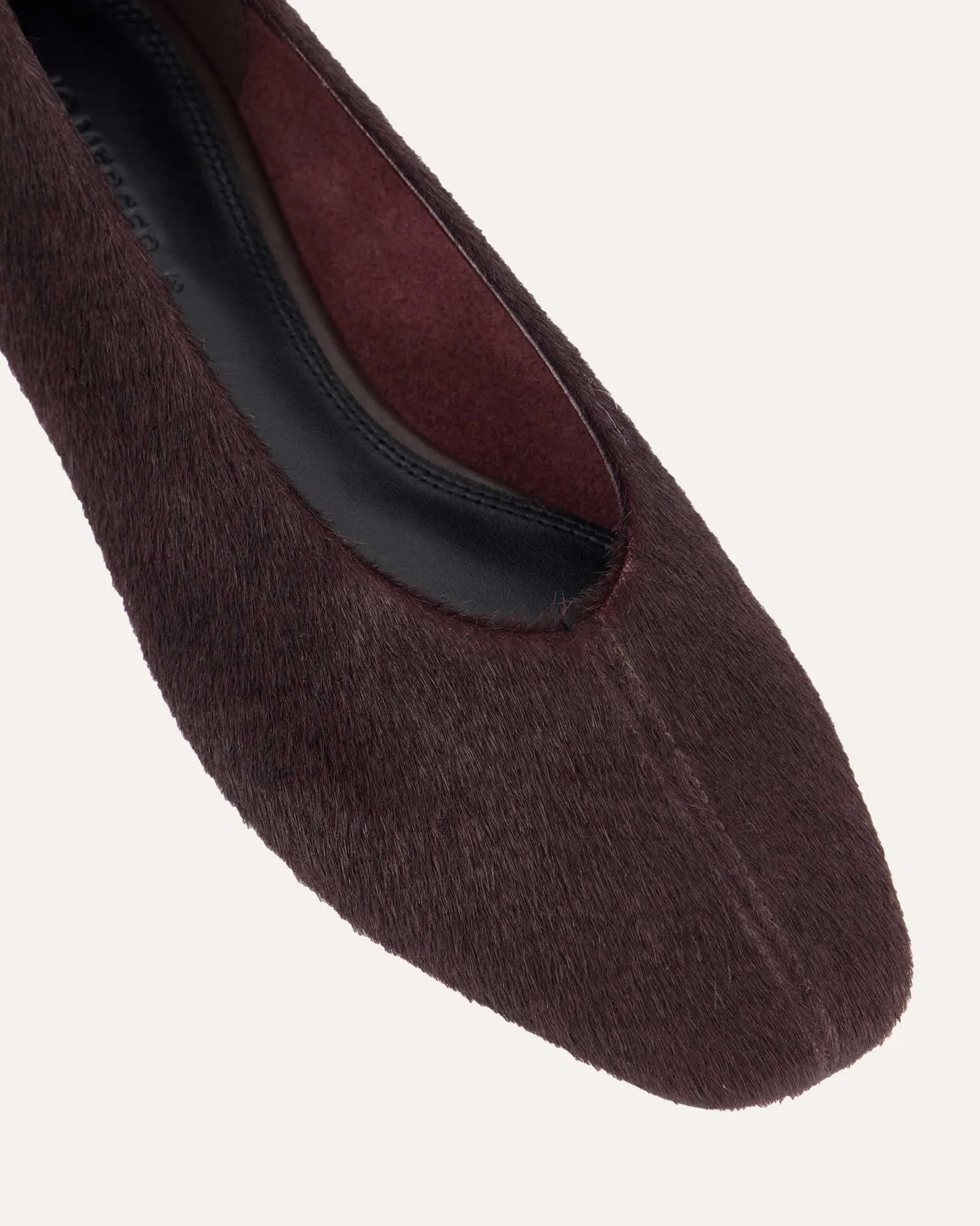 POSIE CASUAL FLATS MERLOT LEATHER Jo Mercer
