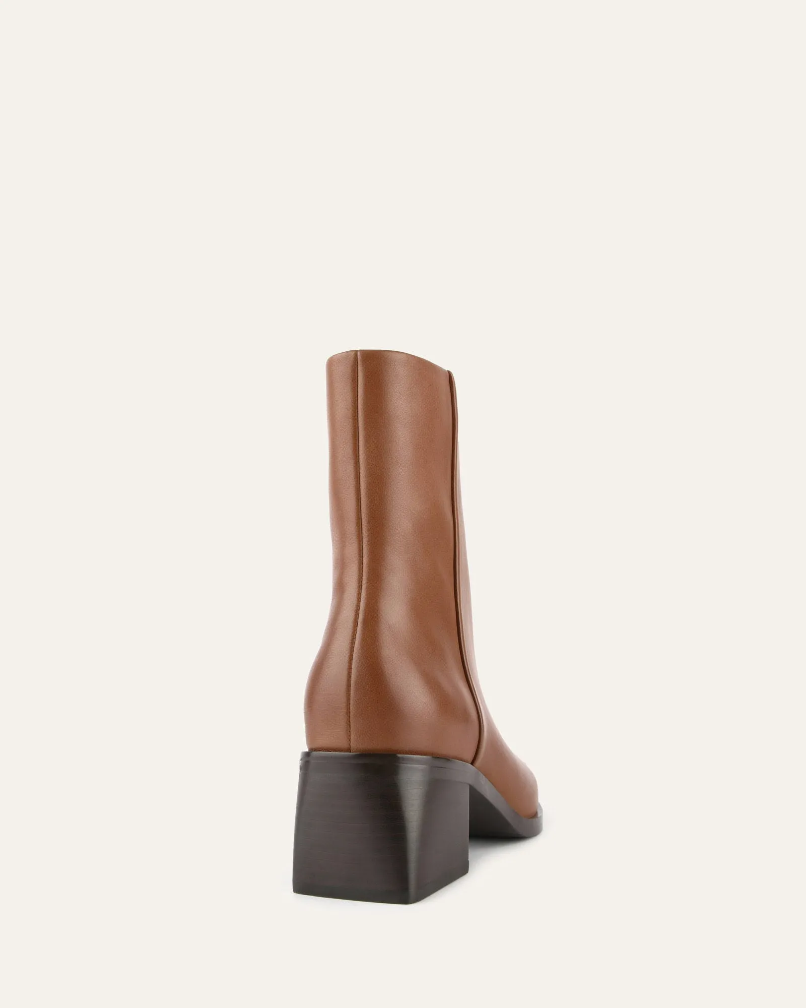 QUADE MID ANKLE BOOTS TRUE TAN LEATHER Jo Mercer