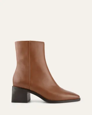 QUADE MID ANKLE BOOTS TRUE TAN LEATHER Jo Mercer