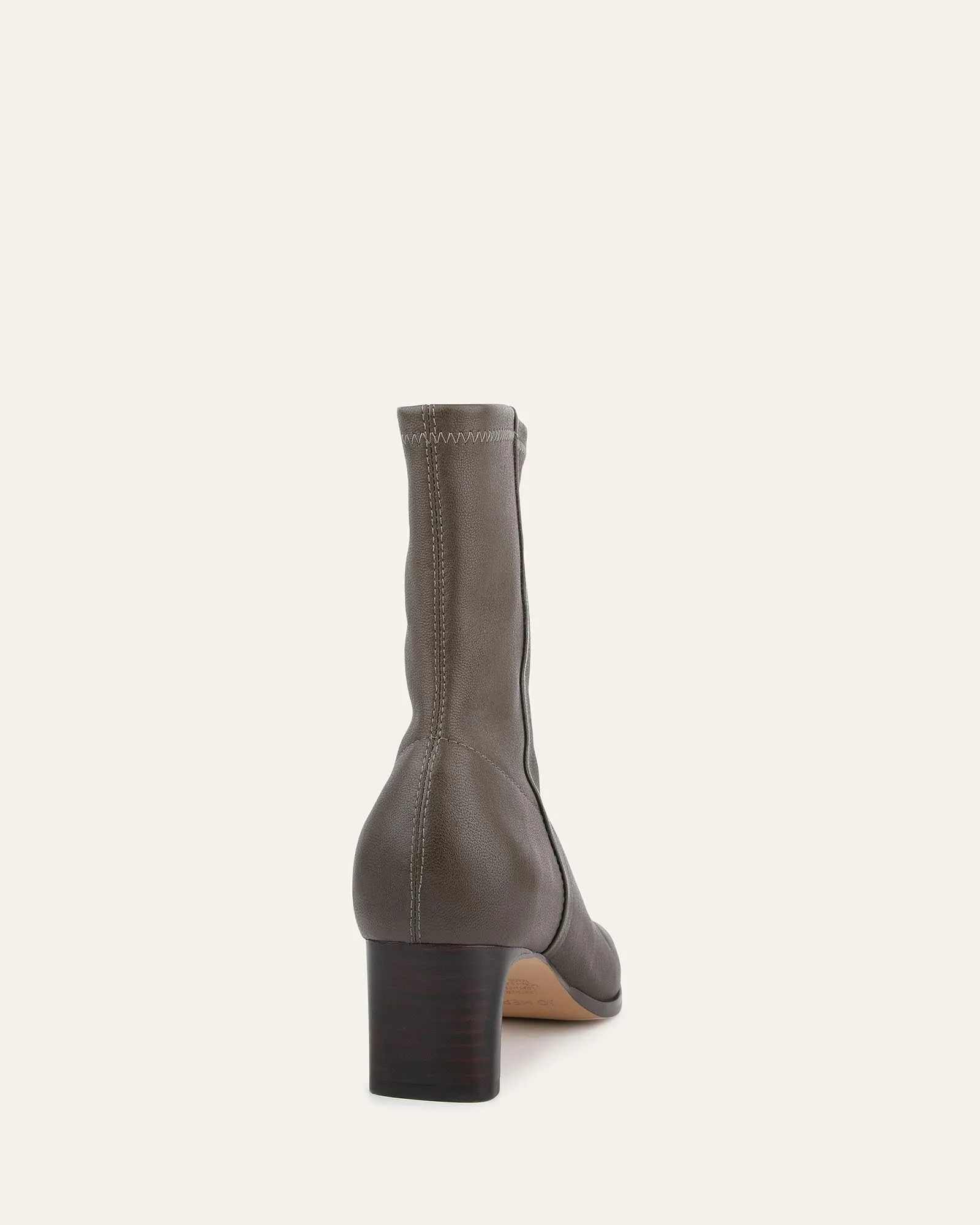 QUINCE MID ANKLE BOOTS DARK OLIVE LEATHER Jo Mercer