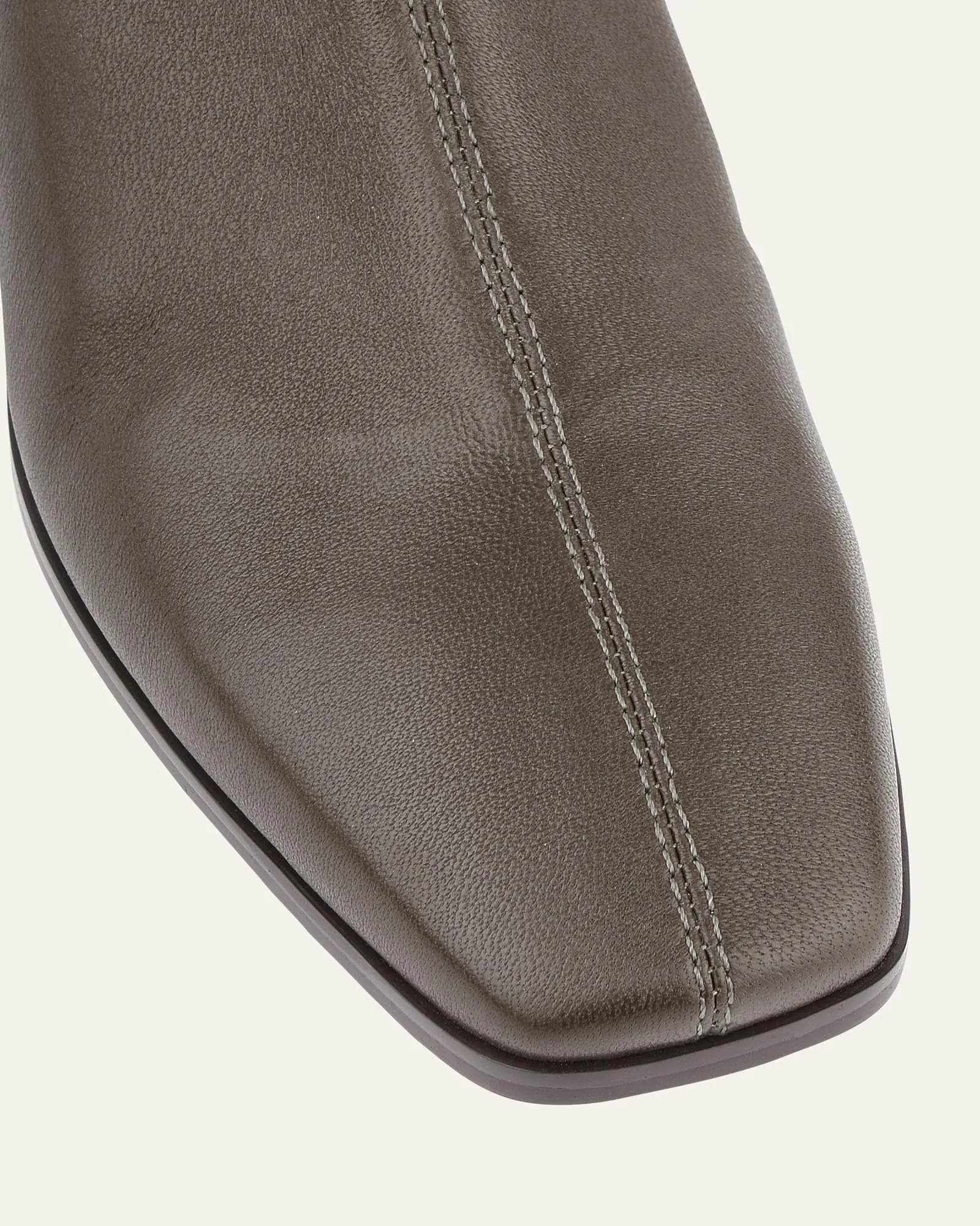QUINCE MID ANKLE BOOTS DARK OLIVE LEATHER Jo Mercer