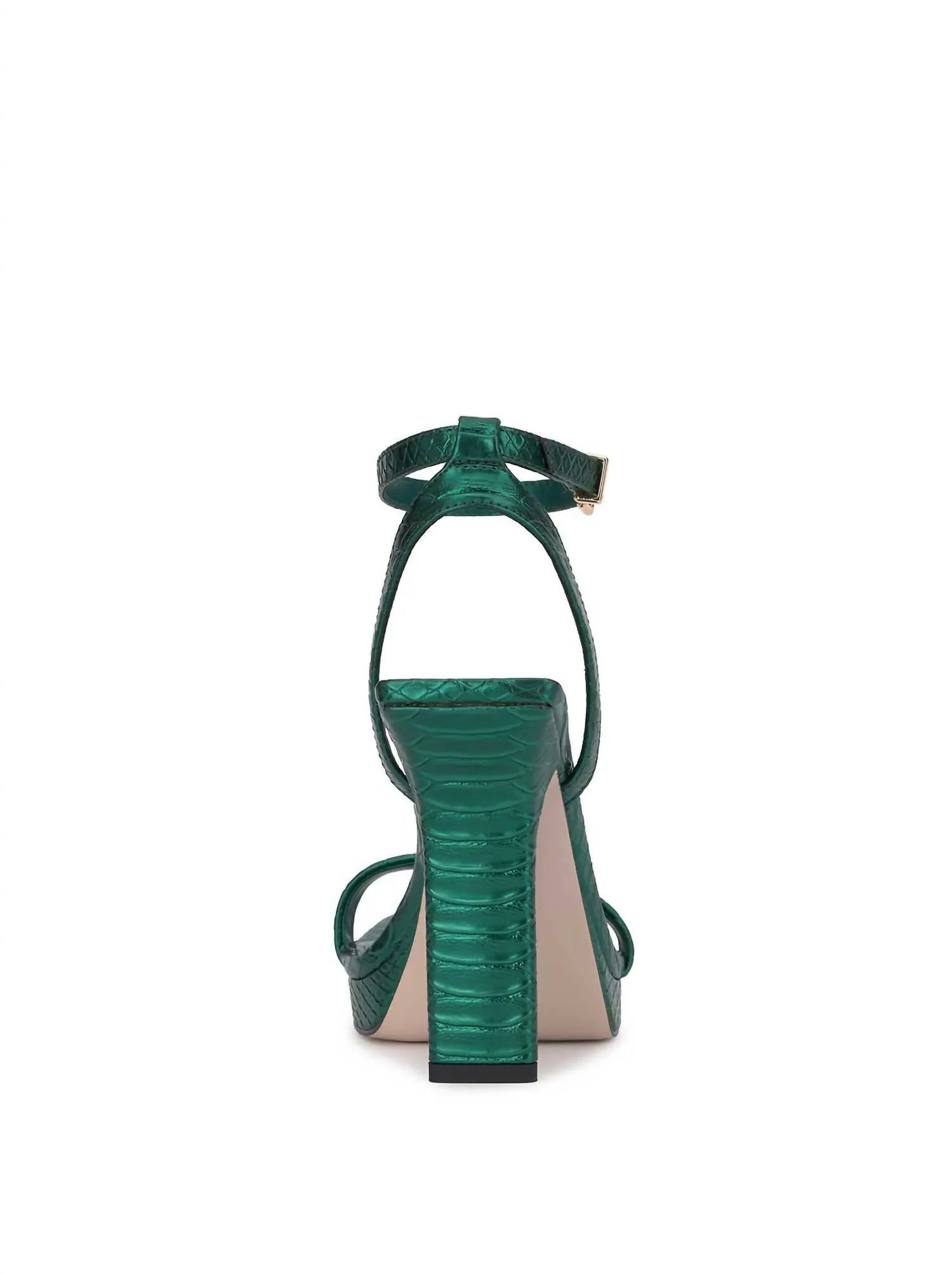 Reformation Adonia High Heel In Gem Green