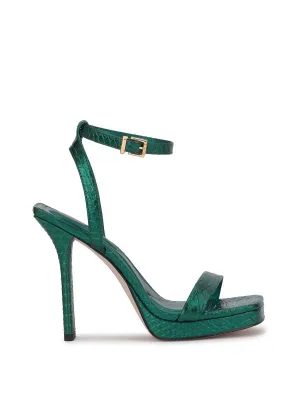 Reformation Adonia High Heel In Gem Green