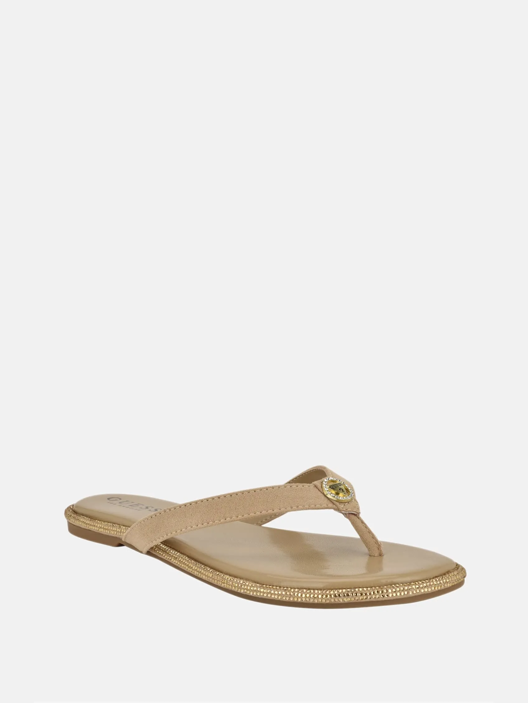 Reformation Barenn Embellished Thong Sandals