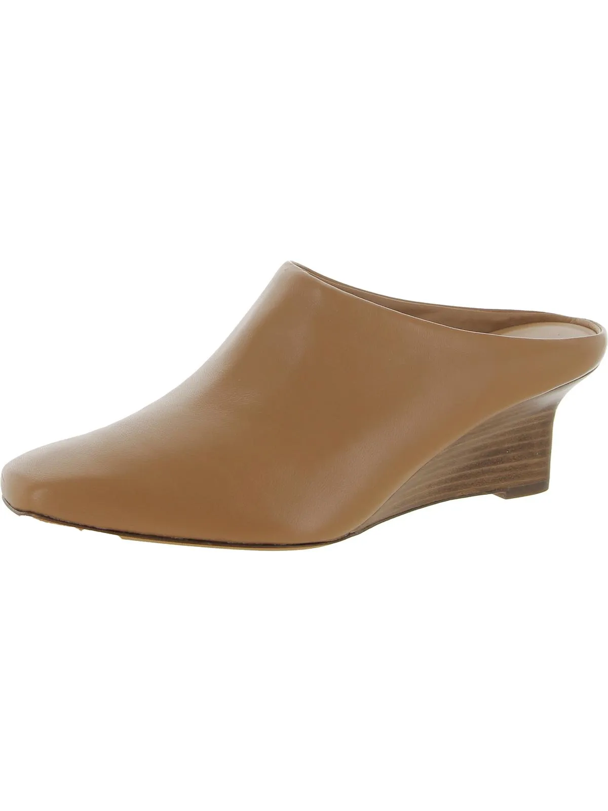 Reformation Benita Womens Leather Slip On Wedge Heels