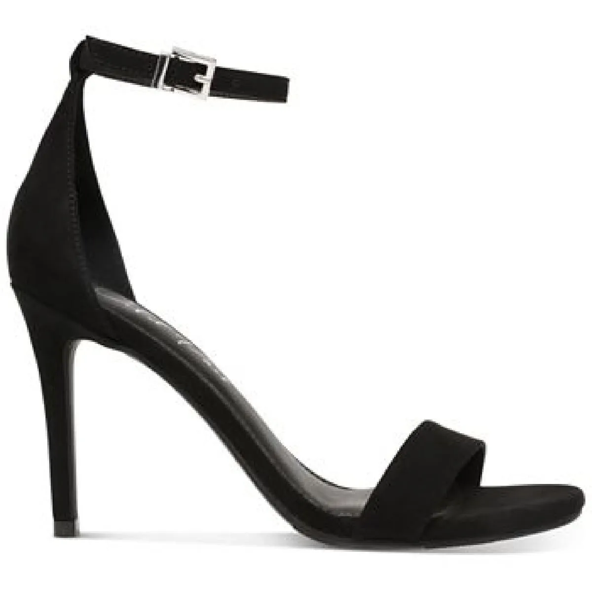 Reformation Bethie Womens Faux Suede Square Toe Heels