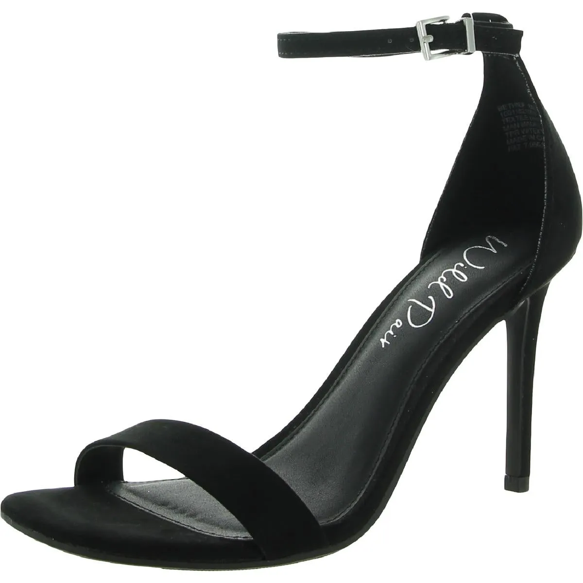 Reformation Bethie Womens Faux Suede Square Toe Heels