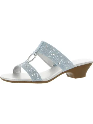 Reformation Eanna Womens Textured Man Made Kitten Heels