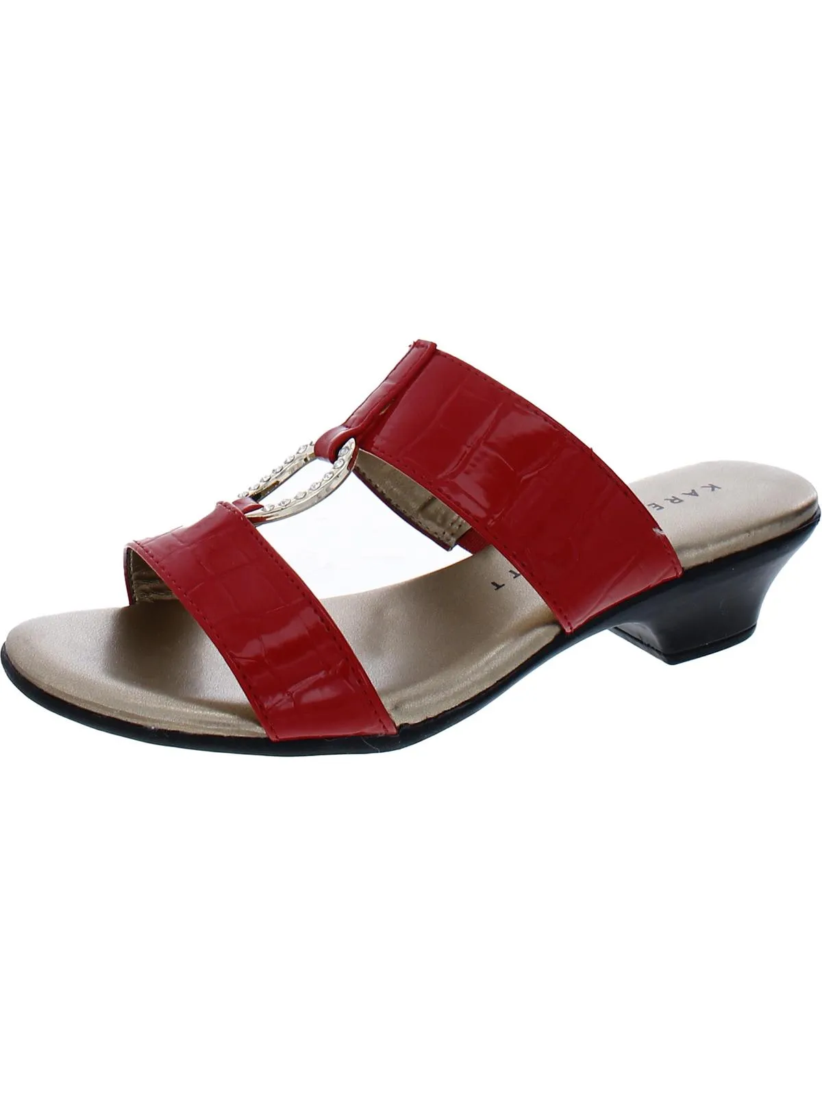 Reformation Eanna Womens Textured Man Made Kitten Heels