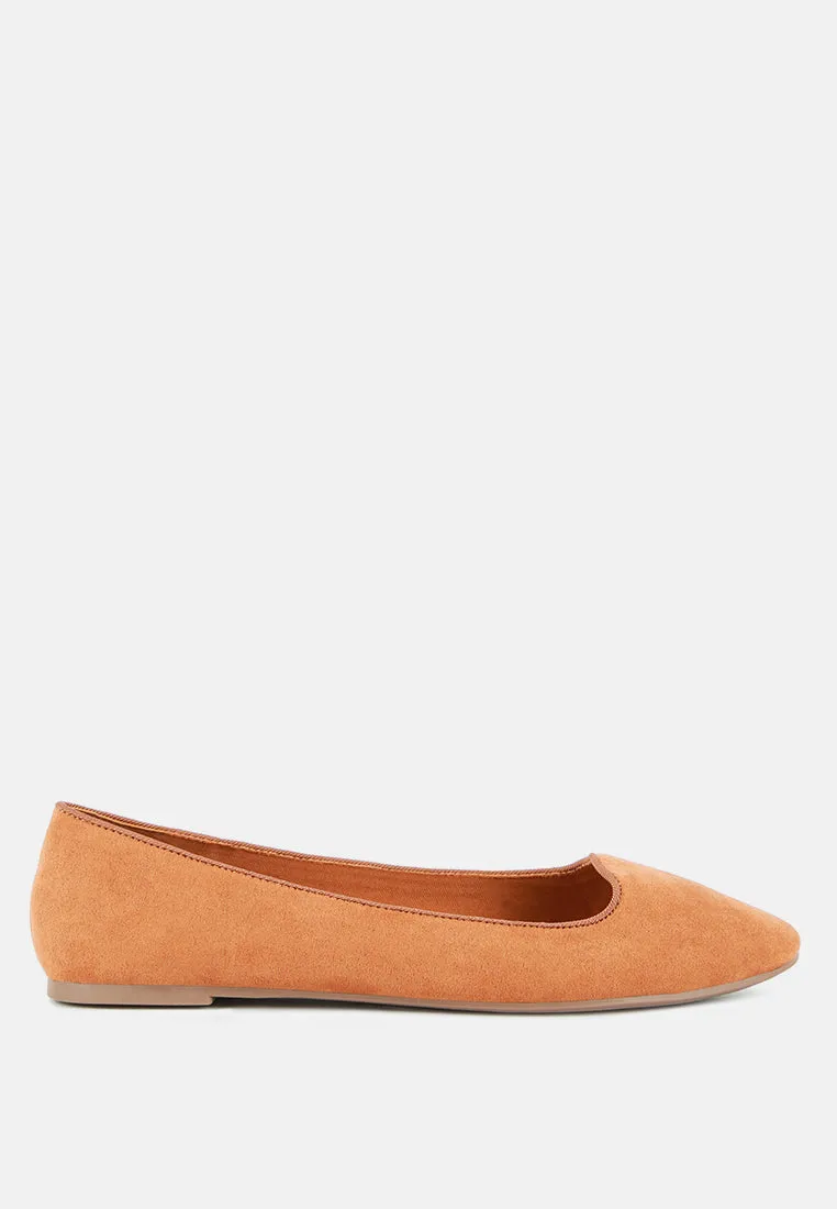 Reformation eyeore microfiber casual ballerinas